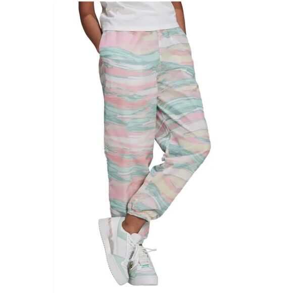 Adidas Marble Joggers Womens Medium Pastel Ankle Cuffed Track Pant Medium - Picture 1 of 6